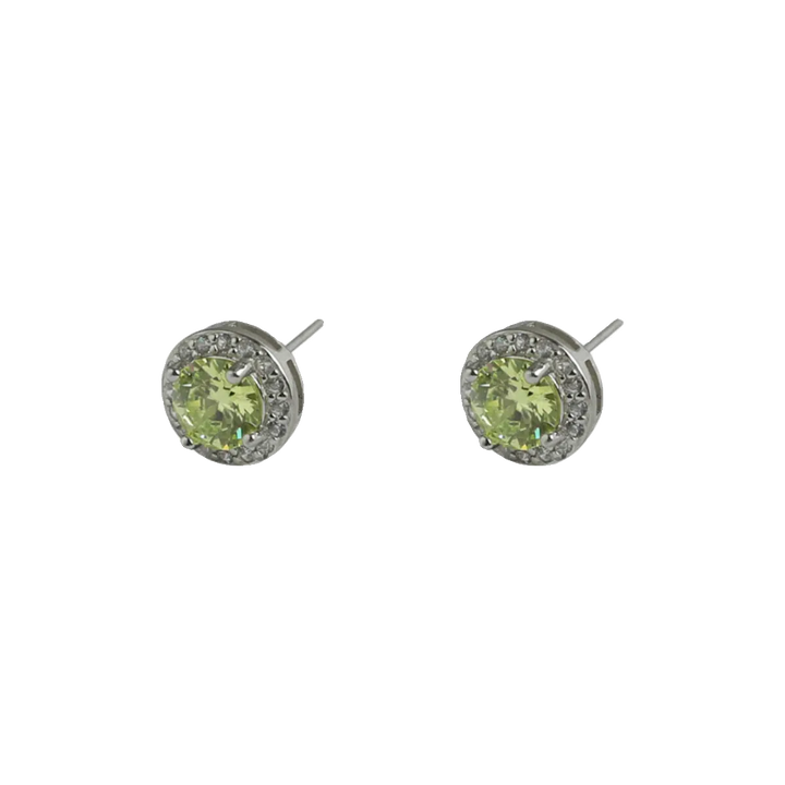 Light Yellow Diamond Stud Earrings