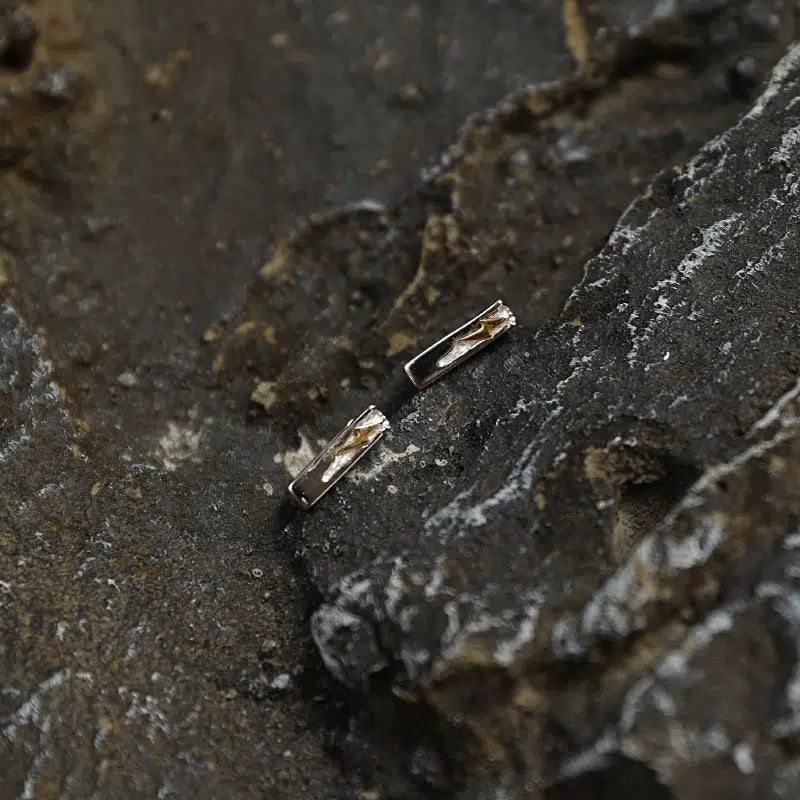 Lightning Bolt Hoop Earrings