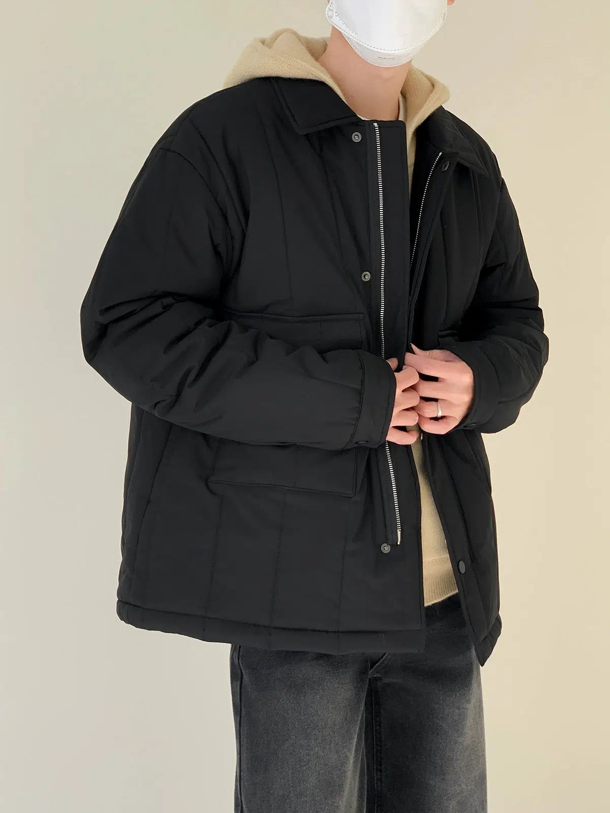 Lightweight Lapel Down Jacket