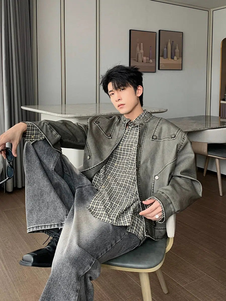 Lightweight Leather Bomber Jacket