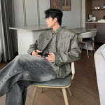 Lightweight Leather Bomber Jacket