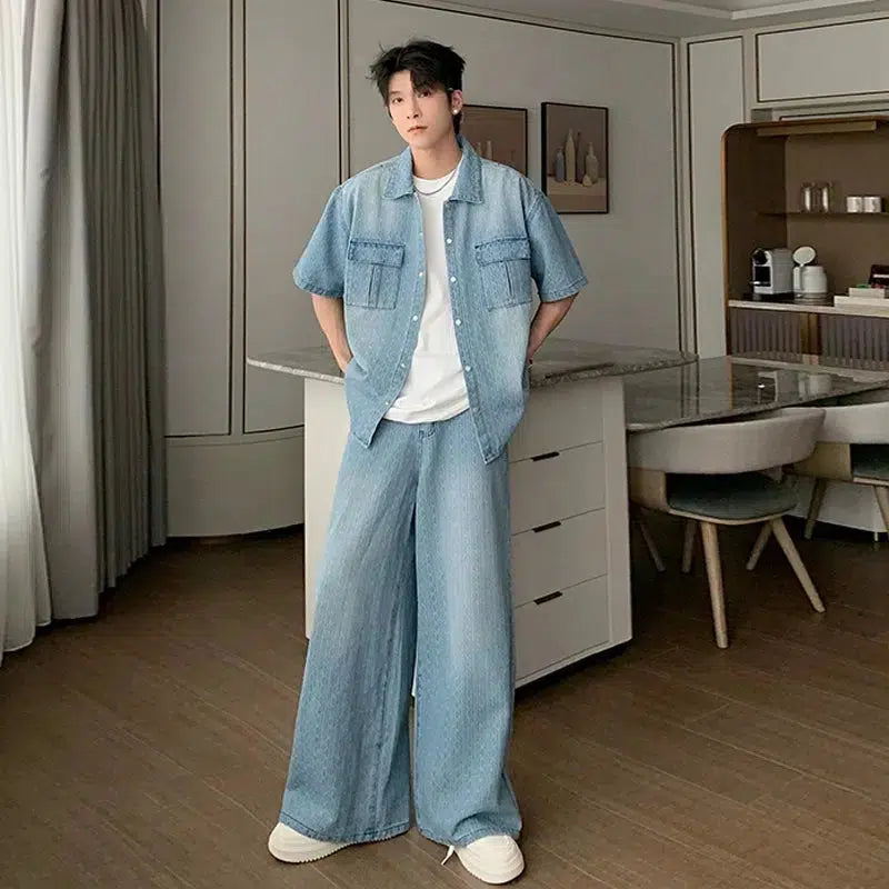 Lightweight Short Sleeve Denim Jacket & Jeans