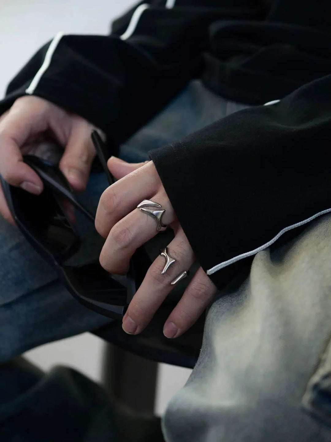 Linear Vintage Open Ring