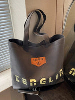Logo Patch Canvas Tote Bag