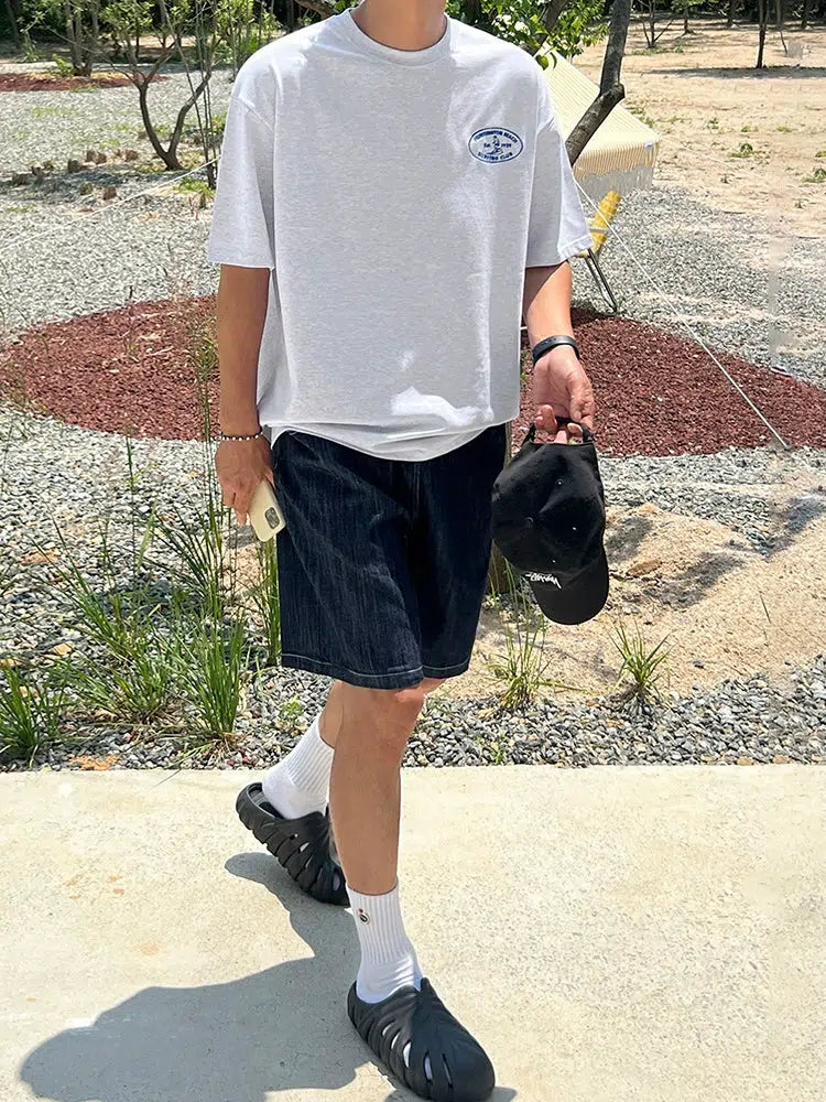 Logo Print Casual Short Sleeve T-shirt