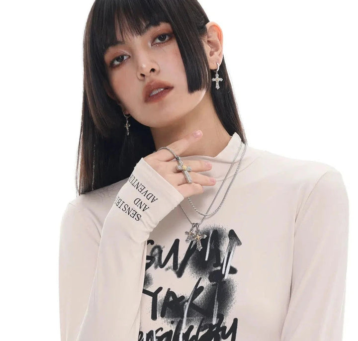 Long Cross Necklace