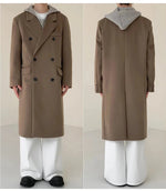 Long Double Breasted Woolen Coat