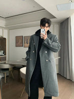 Long Double-breasted Wool Coat