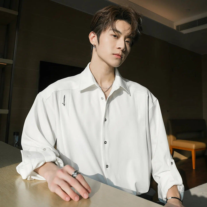 Long Sleeve Button Denim Shirt