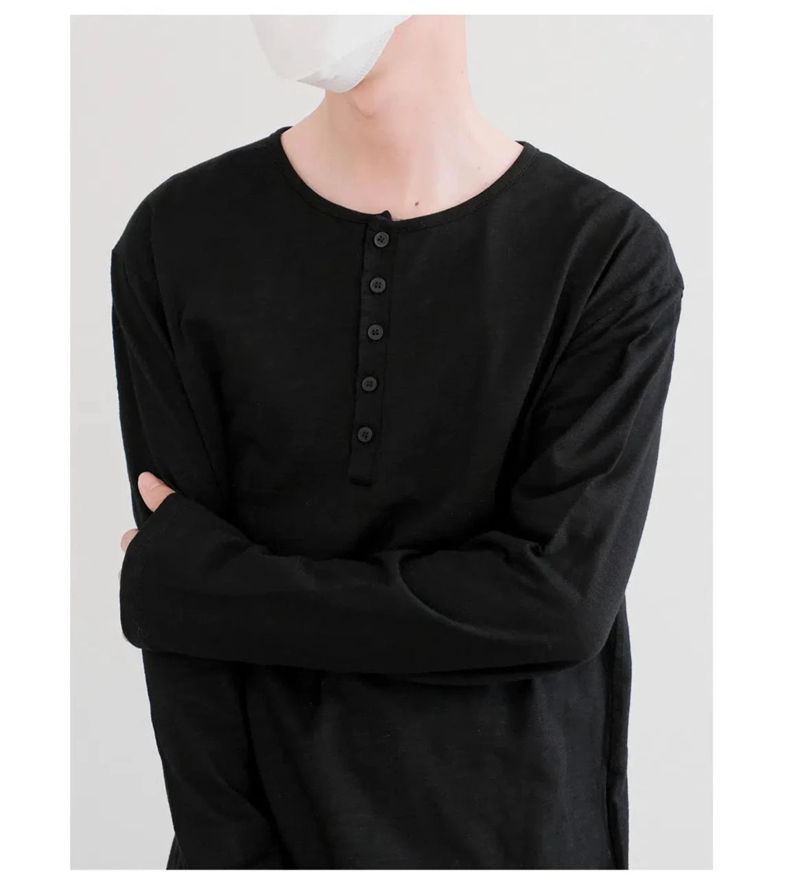 Long Sleeve Henley Shirt