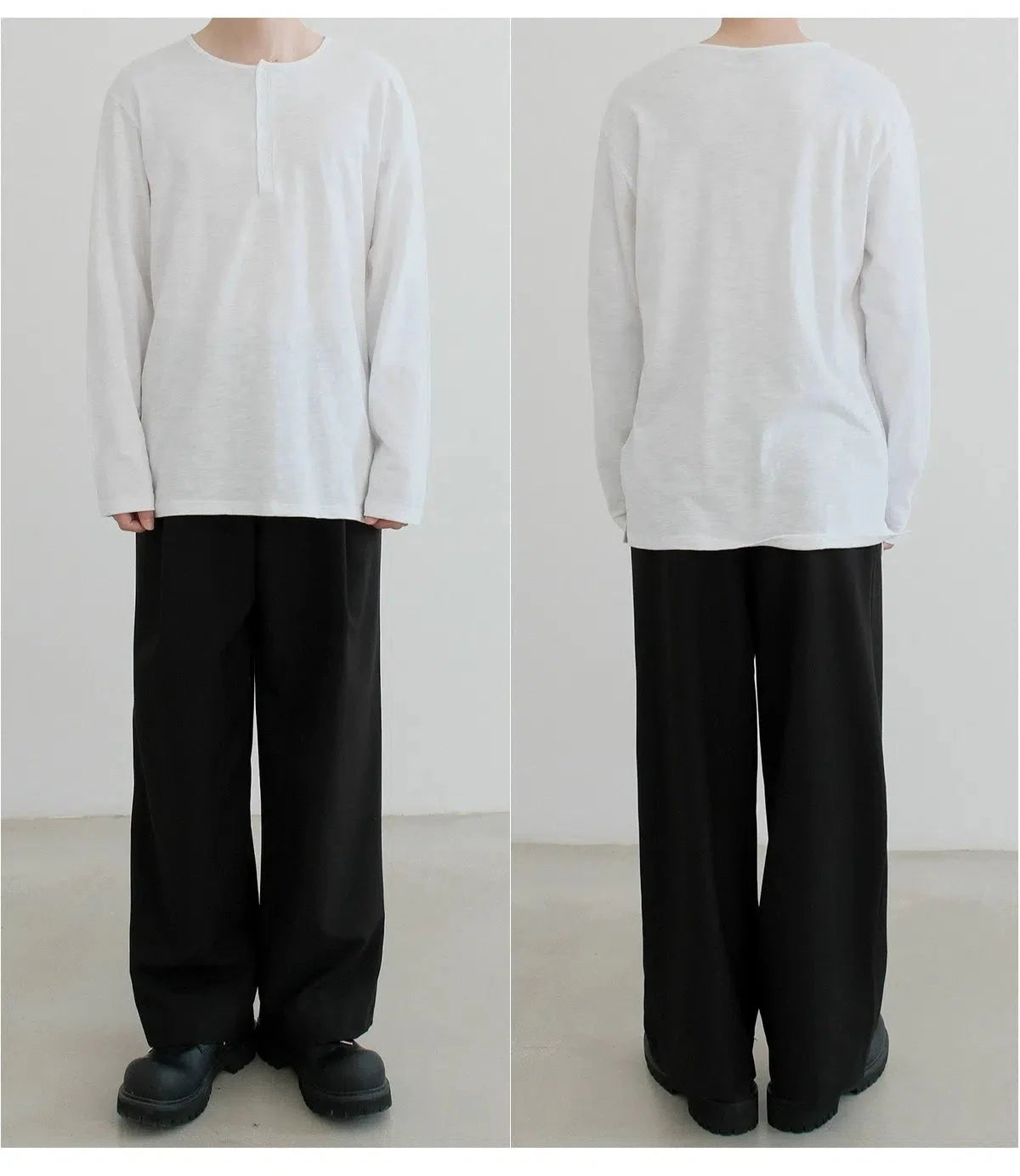 Long Sleeve Henley Shirt