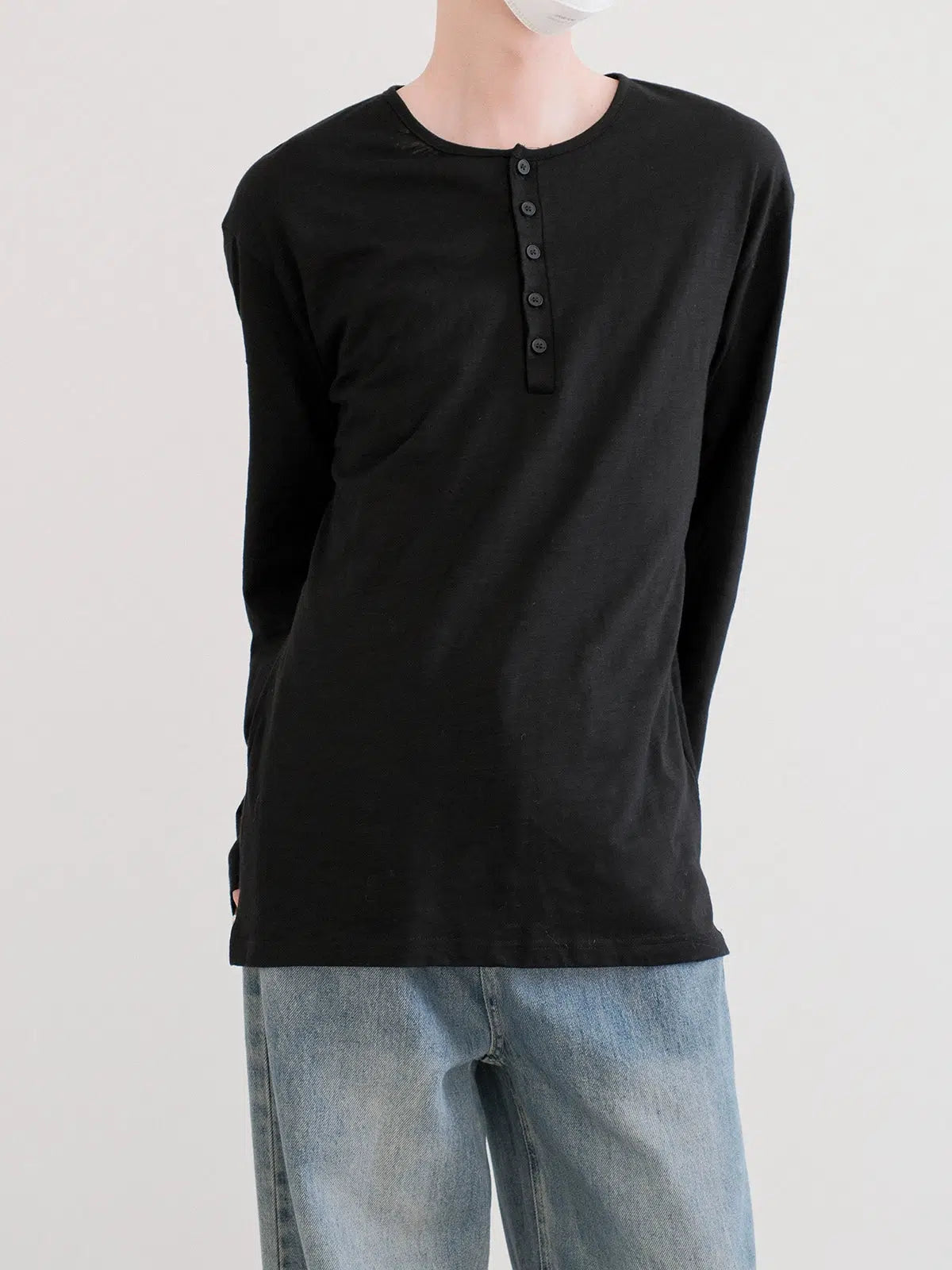 Long Sleeve Henley Shirt