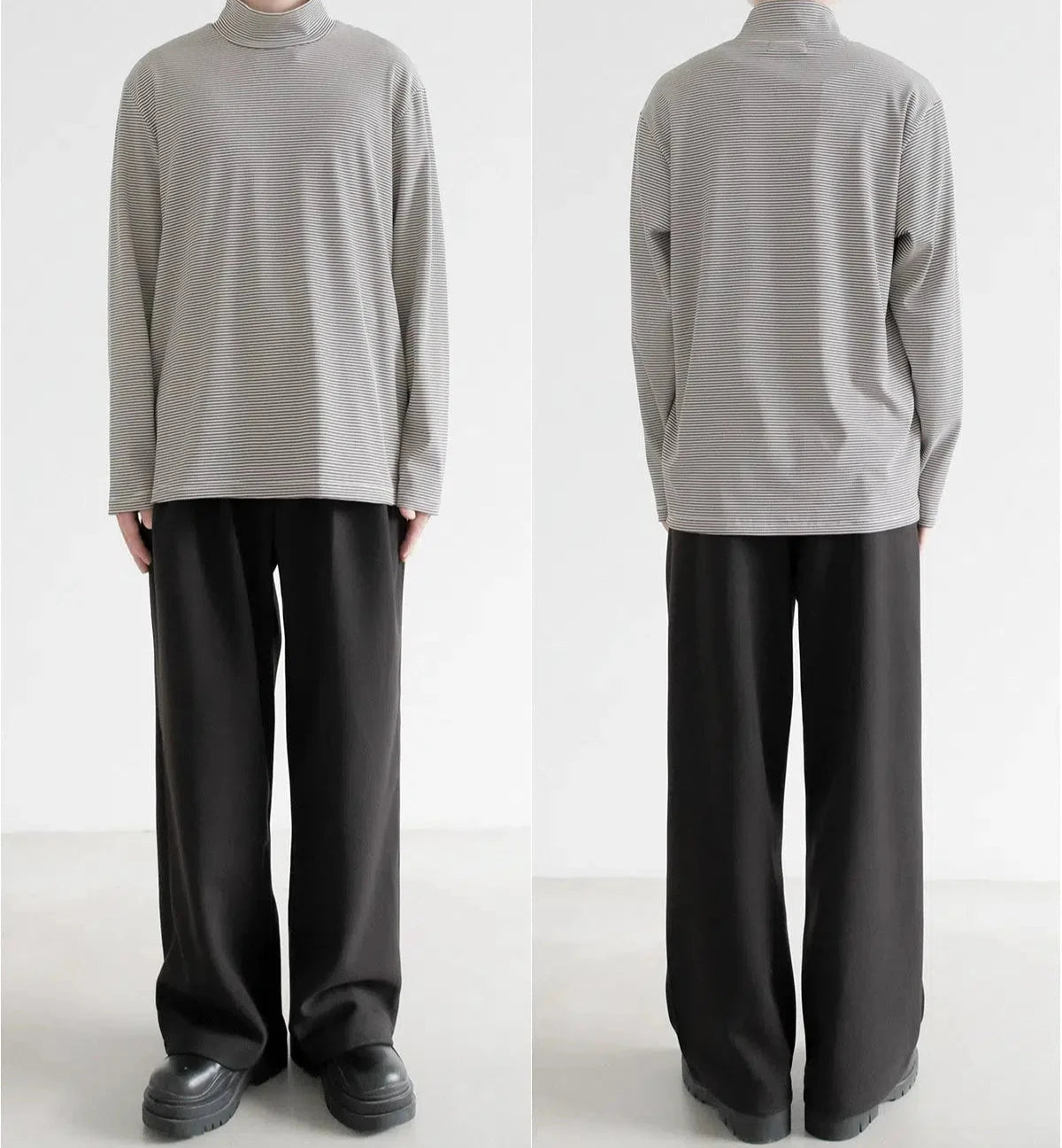 Long Sleeve Mock Neck T-Shirt