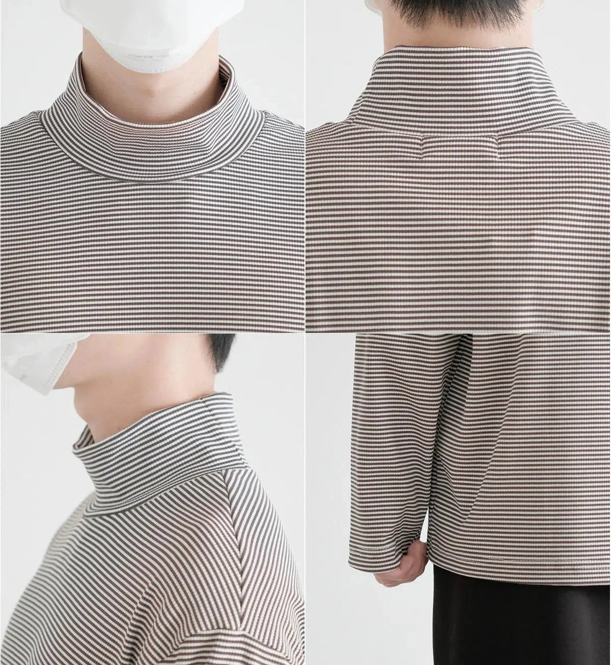 Long Sleeve Mock Neck T-Shirt