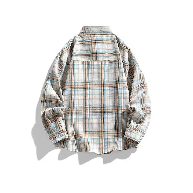 Long Sleeve Plaid Overshirt