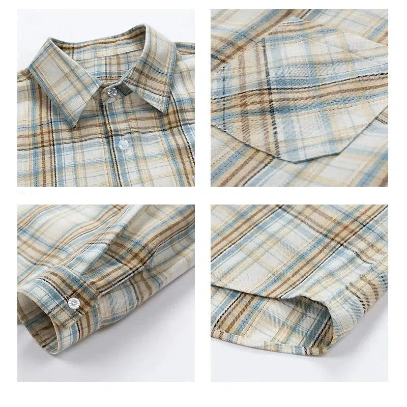 Long Sleeve Plaid Overshirt