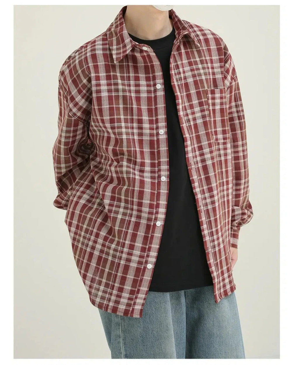 Long Sleeve Plaid Shirt