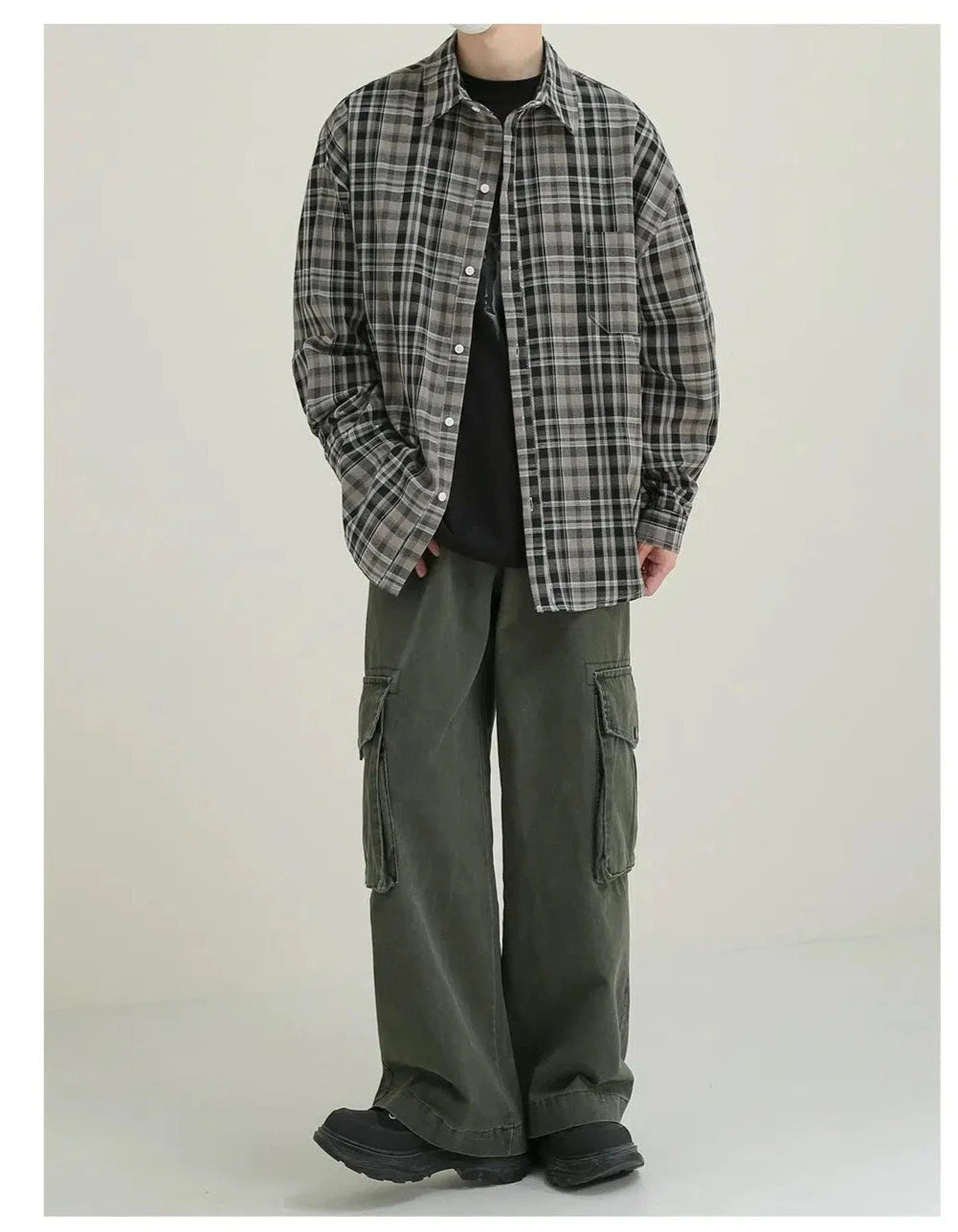 Long Sleeve Plaid Shirt