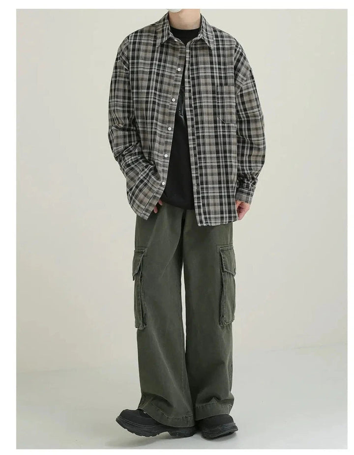 Long Sleeve Plaid Shirt