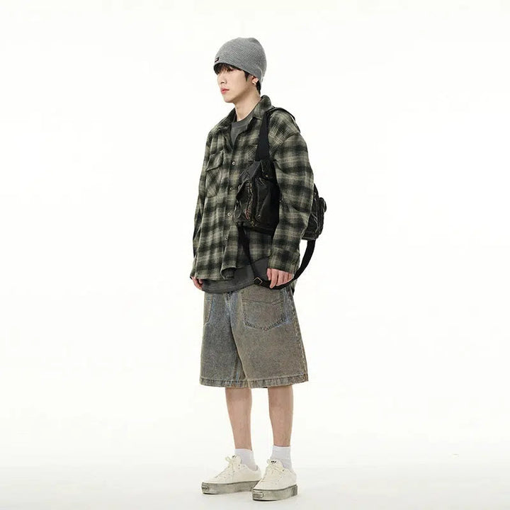 Long Sleeve Plaid Shirt