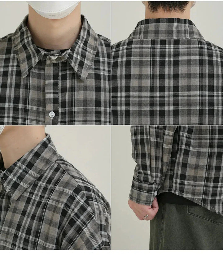 Long Sleeve Plaid Shirt