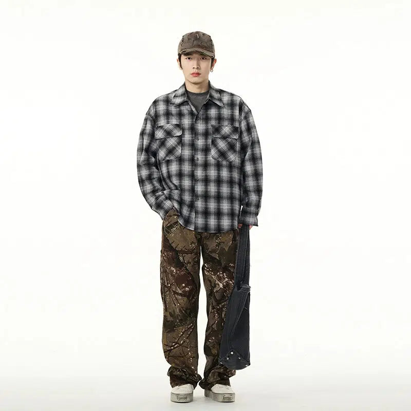 Long Sleeve Plaid Shirt