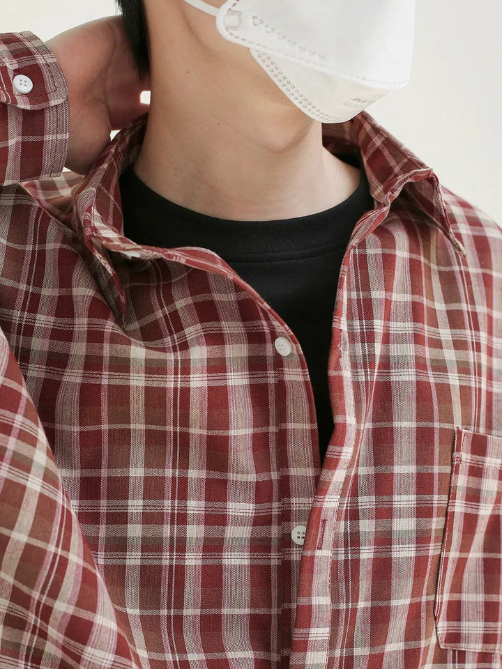 Long Sleeve Plaid Shirt