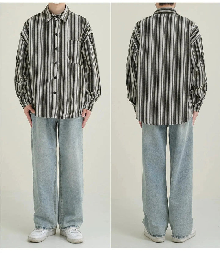 Long Sleeve Striped Shirt