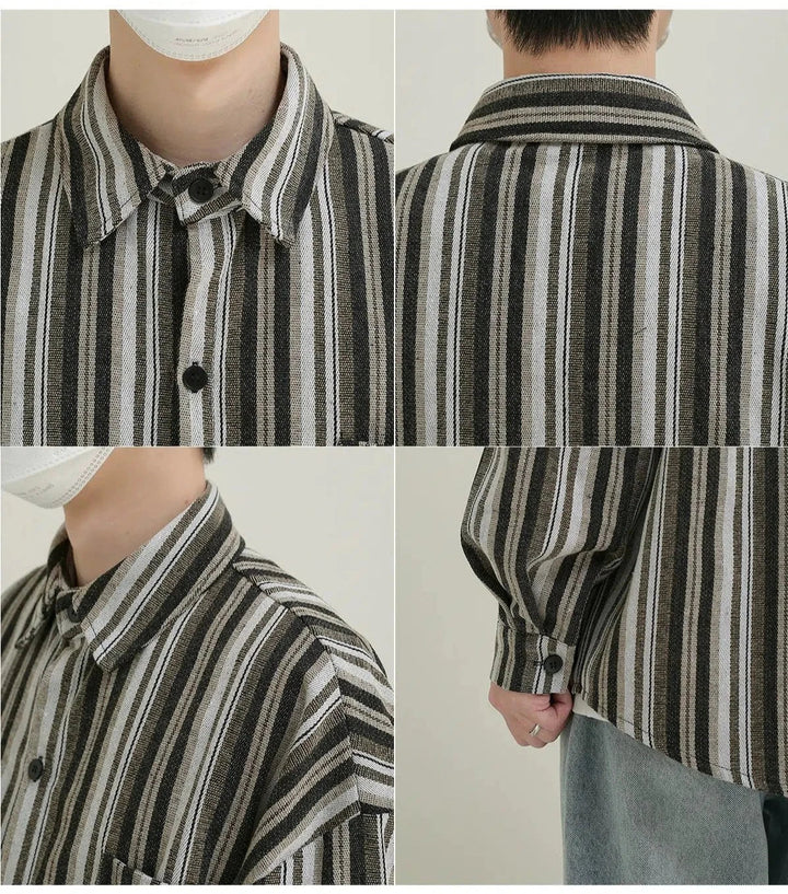 Long Sleeve Striped Shirt