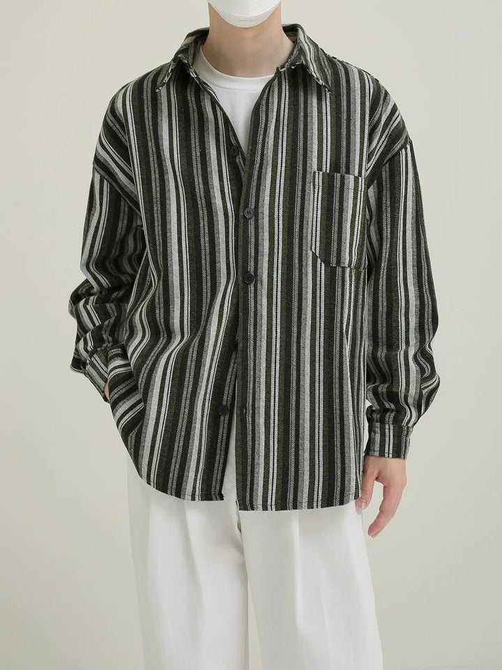 Long Sleeve Striped Shirt
