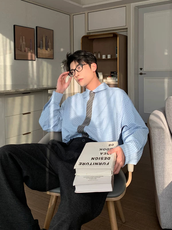 Long Sleeve Plaid Button Up Shirt 2