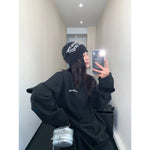 Long Sleeves Open Oversized T-shirt