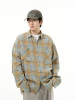 Long-sleeved Plaid Shirt