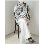 Loose-Fit Abstract Print Shirt