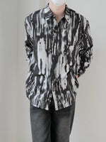 Loose-Fit Abstract Print Shirt