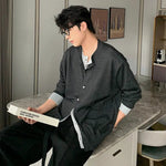 Loose Fit Button-front Knit Cardigan