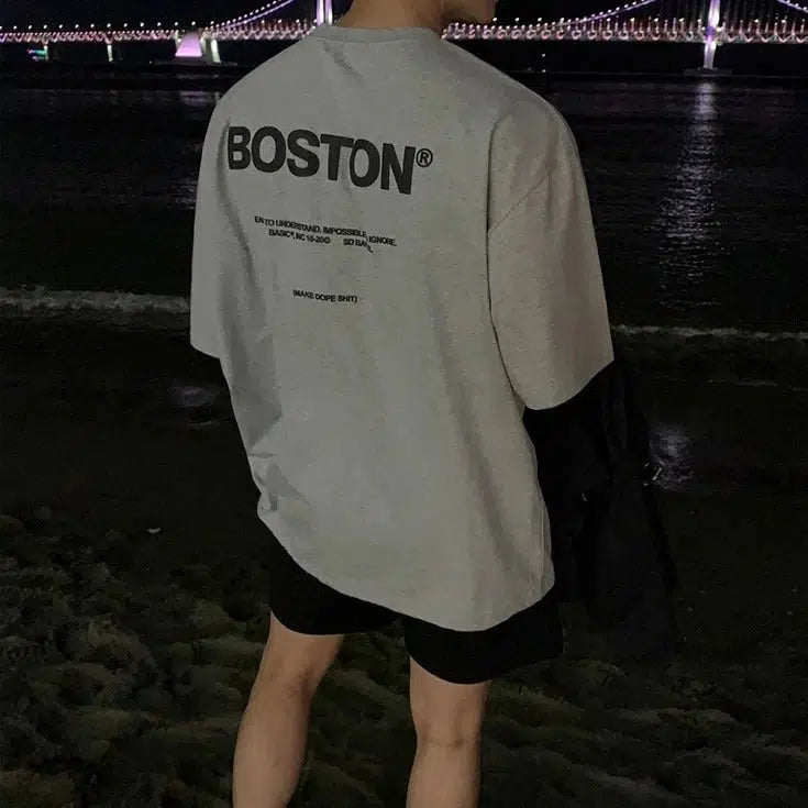 Loose Fit Crew Neck T-shirt