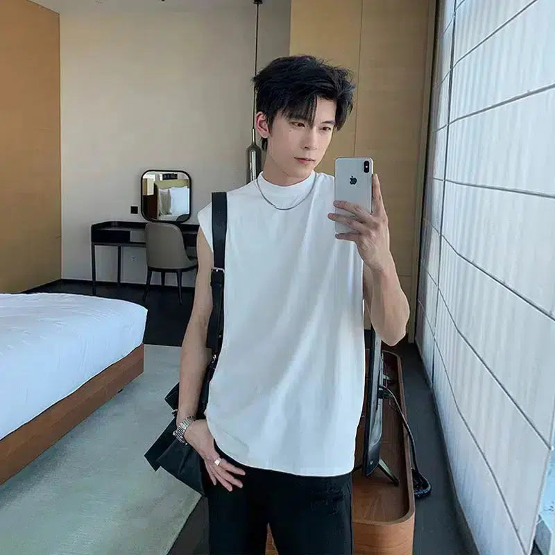 Loose Fit Crewneck Tank Top