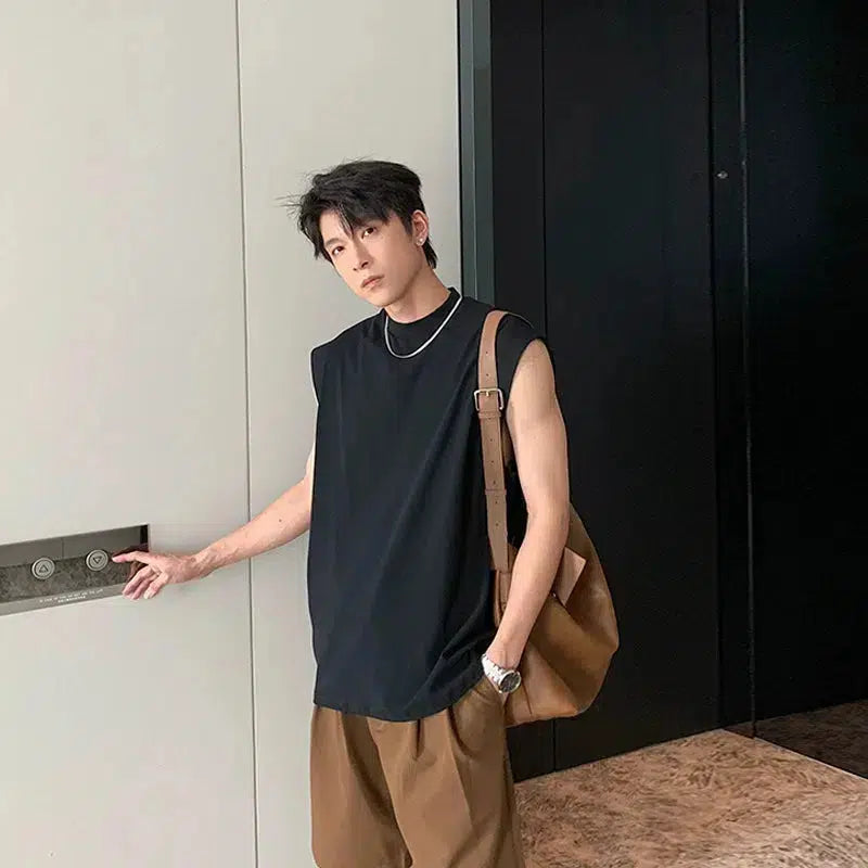 Loose Fit Crewneck Tank Top