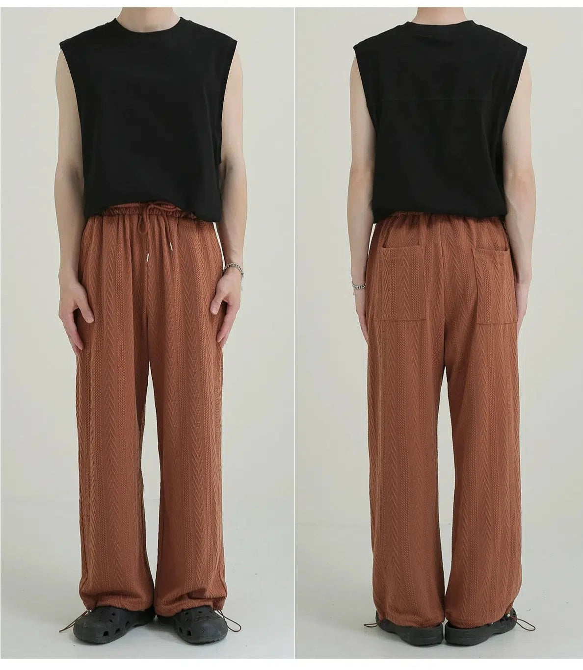 Loose Fit Drawstring Pants