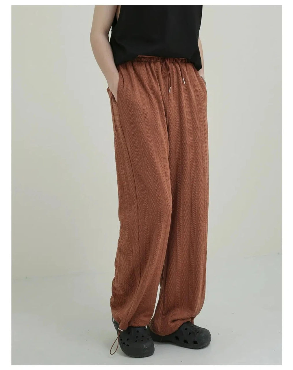 Loose Fit Drawstring Pants