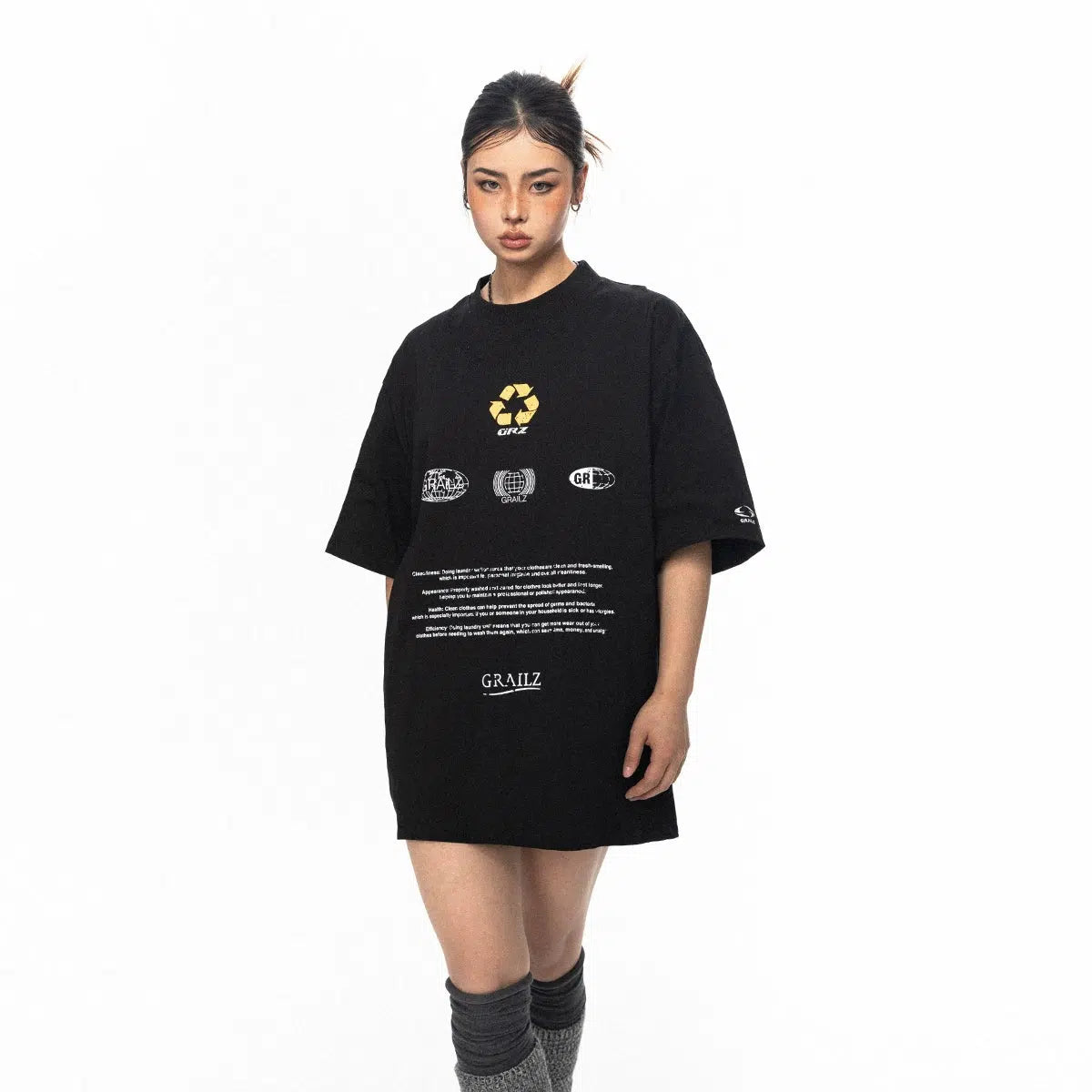 Loose Fit Eco-friendly Logo Printed T-shirt