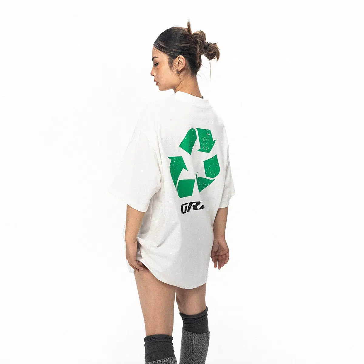 Loose Fit Eco-friendly Logo Printed T-shirt