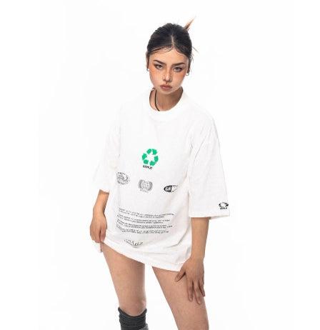 Loose Fit Eco-friendly Logo Printed T-shirt