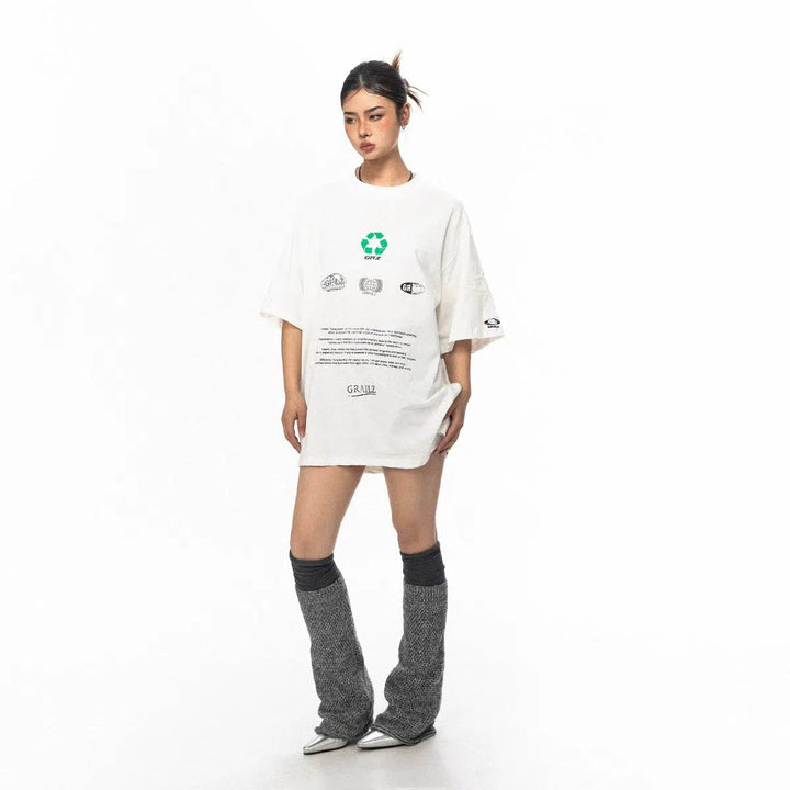 Loose Fit Eco-friendly Logo Printed T-shirt
