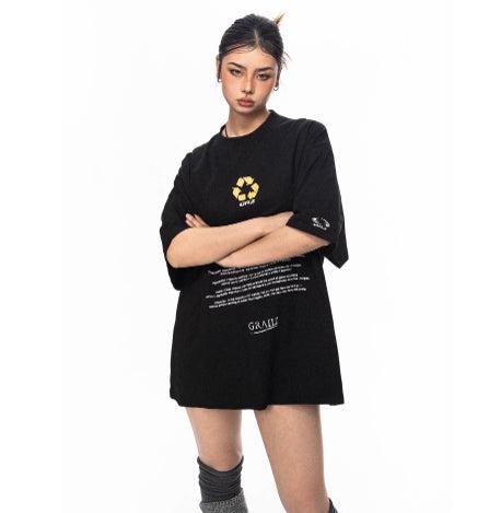 Loose Fit Eco-friendly Logo Printed T-shirt