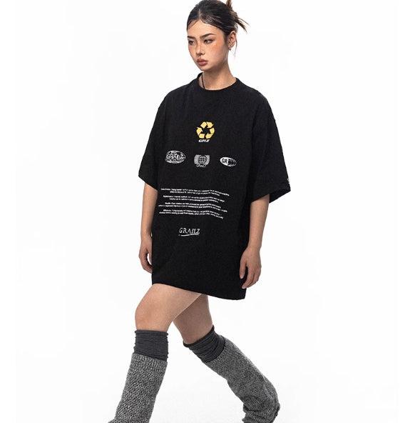 Loose Fit Eco-friendly Logo Printed T-shirt