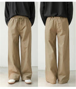 Loose Fit Elastic Waist Casual Pants
