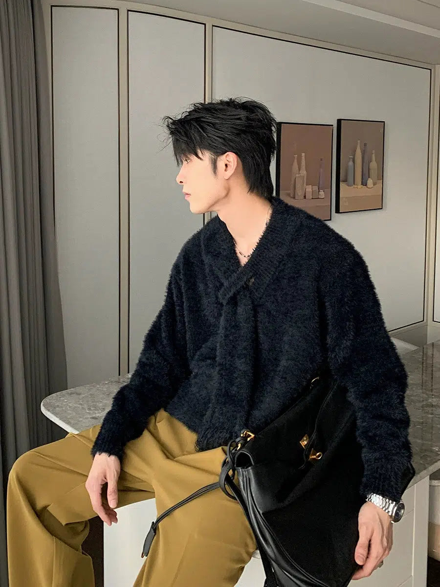 Loose Fit Furry Sweater