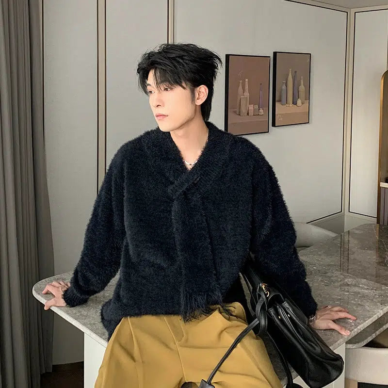 Loose Fit Furry Sweater